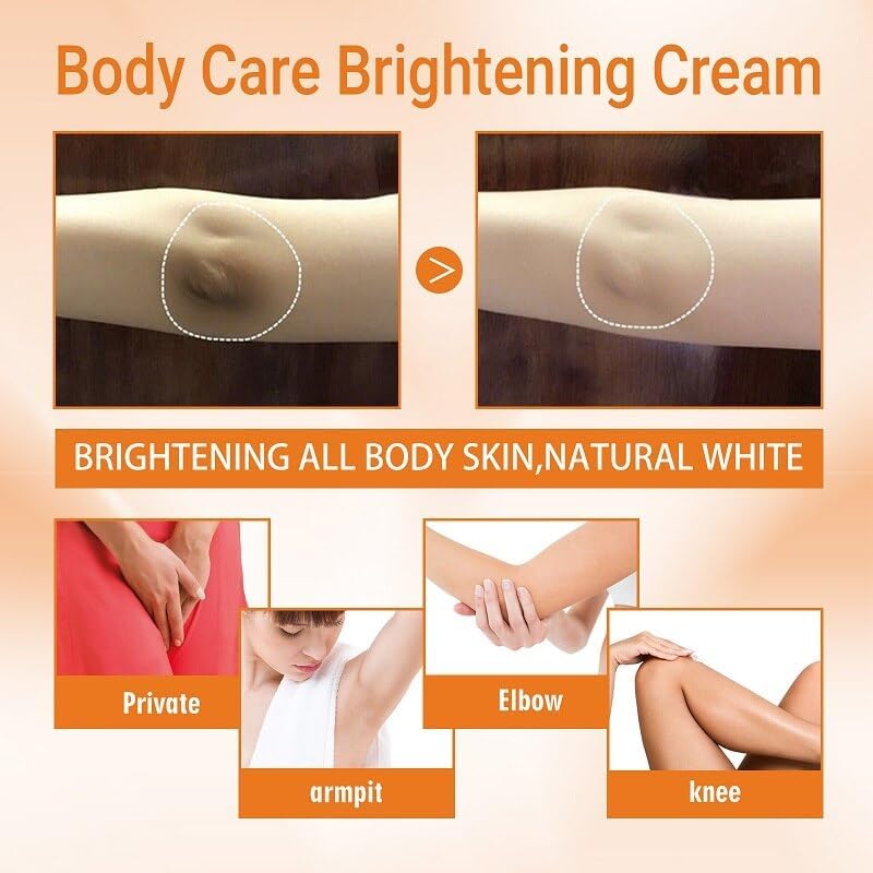 Body VVhitening Cream for Private Area and Bikini Area, Quick Results Vitamin C Skin Care Cream (1.8 FL.Oz)