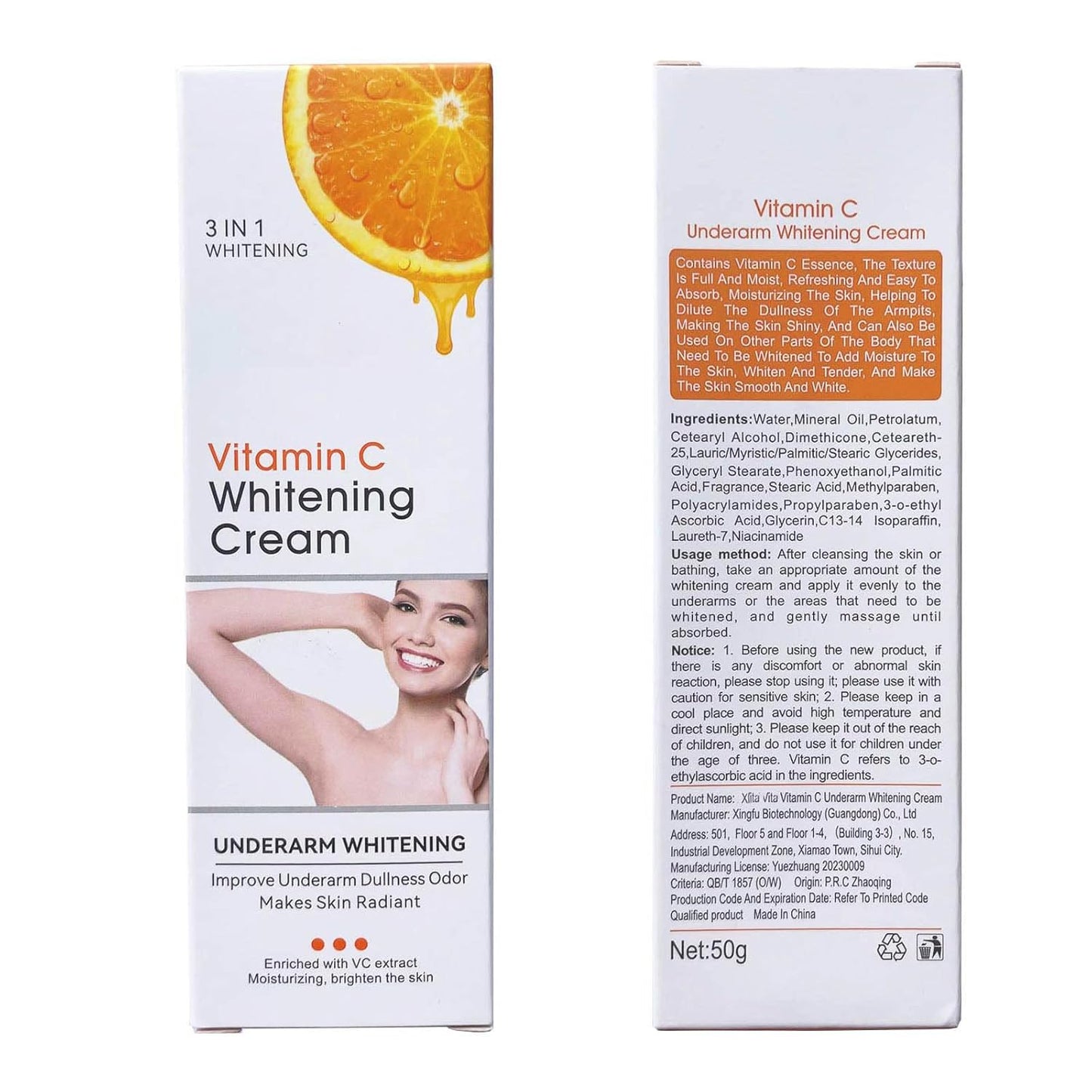 Body VVhitening Cream for Private Area and Bikini Area, Quick Results Vitamin C Skin Care Cream (1.8 FL.Oz)