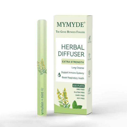 MYMYDE Thyme and mint extracts for lung detoxification and oral air freshening, herbal diffusion pen relaxation stick Solution