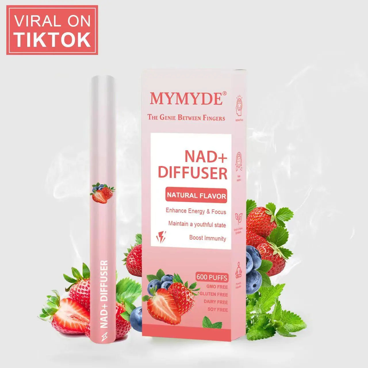 MYMYDE Thyme and mint extracts for lung detoxification and oral air freshening, herbal diffusion pen relaxation stick Solution