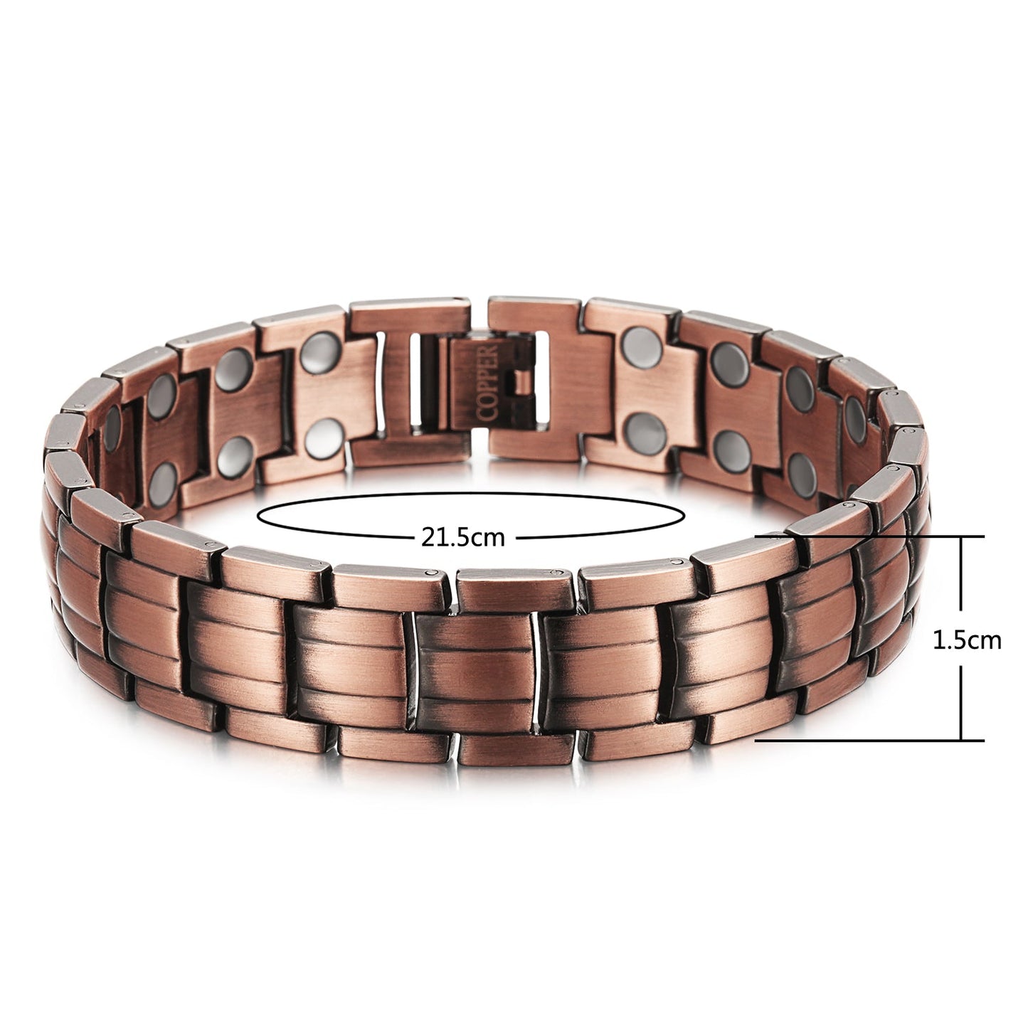 Most Effective Powerful Mens Copper Magnetic Bracelet